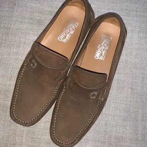 Men’s Salvatore Ferragamo Suede loafers size 9